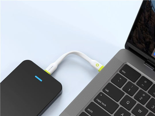 Mobile Origin Редовна USB 2.0 Кабел USB-C мъжки - USB-C мъжки 60W Бял 1м