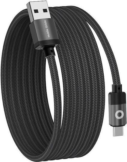 Mobile Origin Magnetisch USB 2.0 Kabel USB-C männlich - USB-A 27W Schwarz 1m