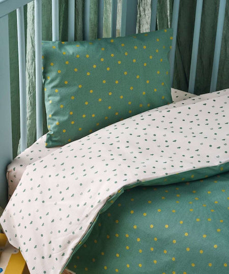 Kentia Picadily Baby Sheets Set Cradle Cotton Green 70x120cm 2pcs