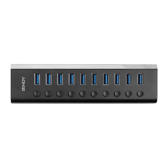 Lindy Dst-pro USB-C / USB-A Docking Station με 4K PD Ethernet Γκρι