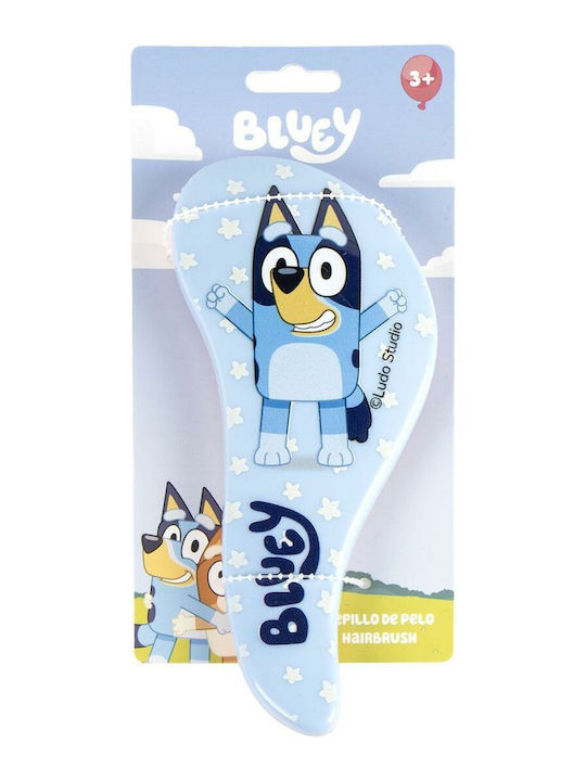 Bluey Kids Hair Brush Detangling Blue Bluey Kids Hair Brush Detangling Blue
