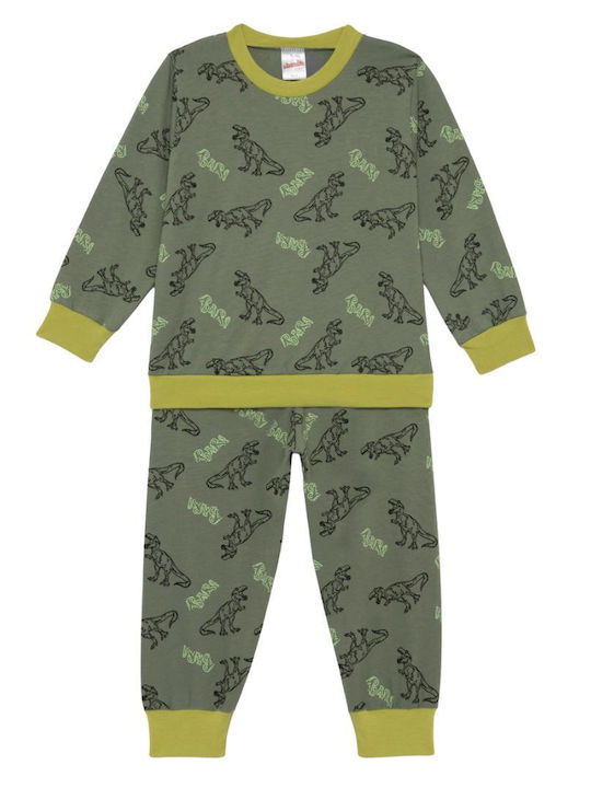 Minerva Kinder-Nachtwäsche Winter Khaki
