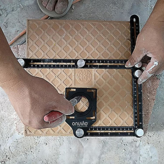 Carpenters Aluminum Angle Ruler 17.5cm