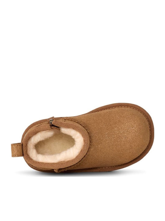 Classic Ultra Mini Suede Kinderstiefeletten Tabac Braun