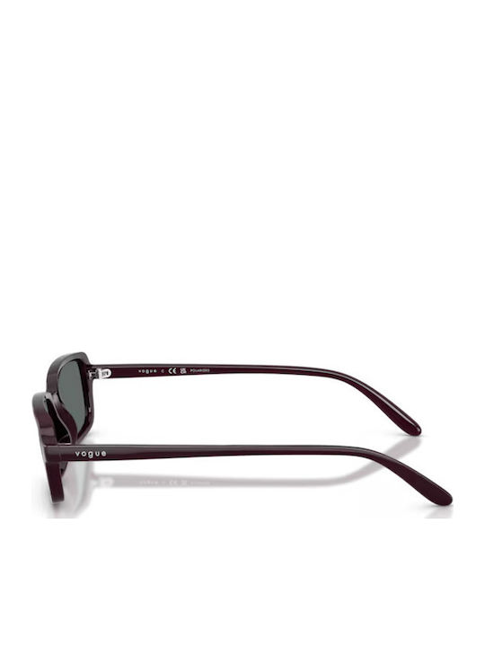 Vogue Men's Sunglasses with Burgundy Plastic Frame and Gray Lens VO5666S 242681