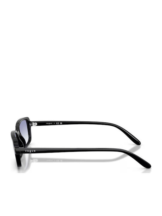 Vogue Unisex Ochelari de soare cu Negru Cadru și Gri Degrade Lentilă VO5666S W44/19
