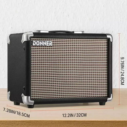 Donner Set Elektrische Gitarre Stratocaster Weiß mit Tasche