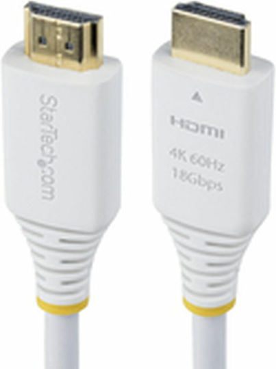 StarTech HDMI 2.0 Премиум Високоскоростен 4K 60Hz HDR Кабел HDMI Мъжки - HDMI Мъжки 3м Бял