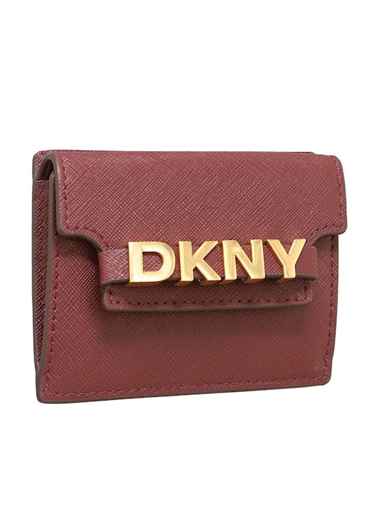 DKNY Avril Leather Women's Wallet Cards Burgundy DKNY Avril Leather Women's Wallet Cards Burgundy