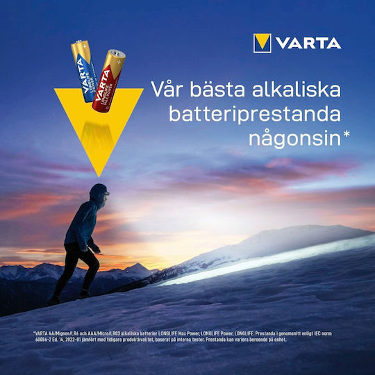 Varta Longlife Power Alkaline Batterien AA 1.5V 24Stück