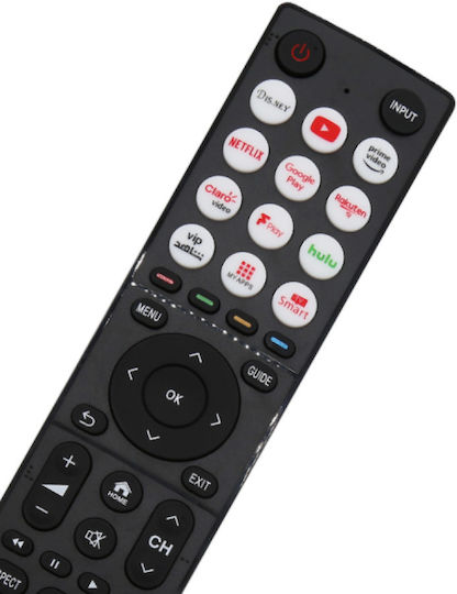 Huayu Universal Τηλεχειριστήριο RM-L1755 για Τηλεοράσεις , Daewoo , Grundig , Haier , Hitachi , JVC , Panasonic , Philips , Pioneer , Sharp , TCL , Thomson , Toshiba , Hisense και Blaupunkt