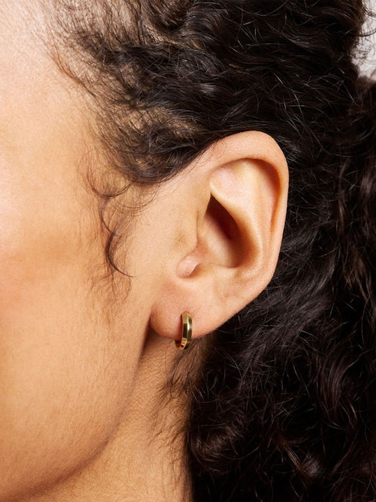 Fossil Earrings made of Steel Gold Plated