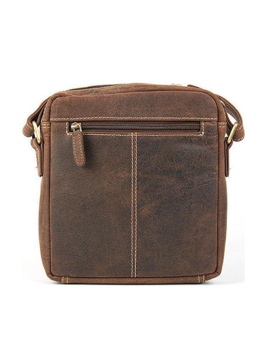 Leather Men's Bag Shoulder / Crossbody Tabac Brown