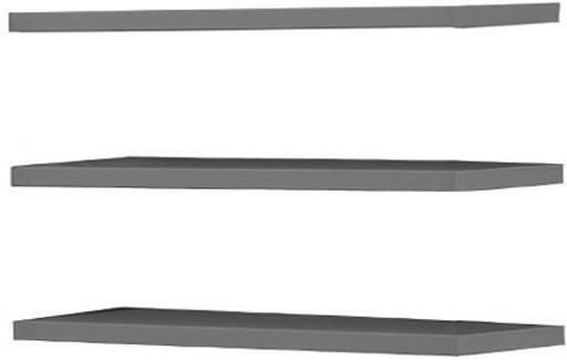 Shelf Wall Pg3 W245 120x45x1.6cm White Shelf Wall Pg3 W245 120x45x1.6cm White
