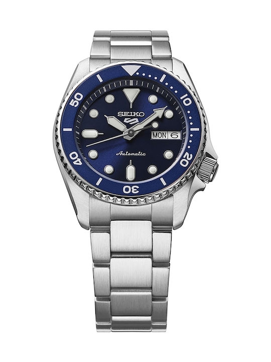 Skx Series Men's Watch 38mm Automatic with Silver Metal Bracelet