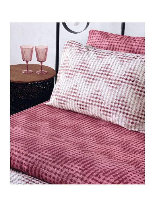 Kentia Cotton Duvet Cover Set 165x245cm Single with Pillowcase Versus 05