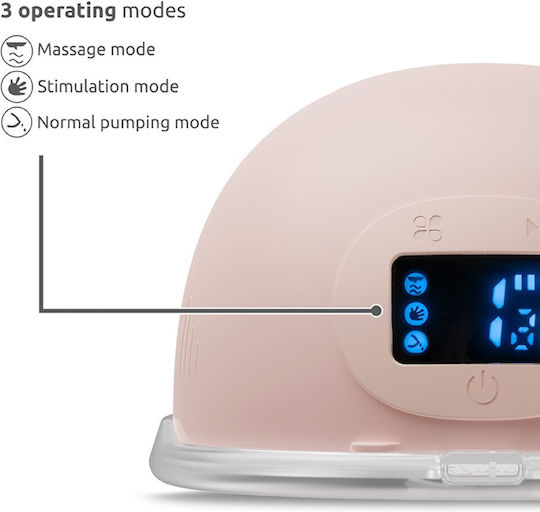 Lorelli Aya Portable Single Breast Pump Battery and Power Pink 180ml