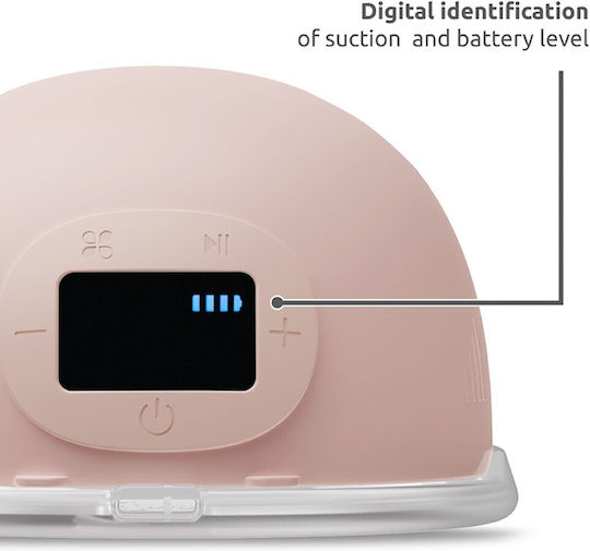 Lorelli Aya Portable Single Breast Pump Battery and Power Pink 180ml