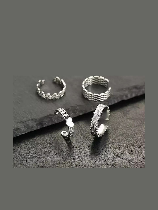 Damen Ring aus Stahl