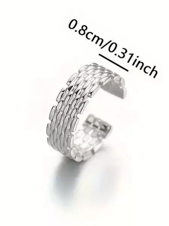 Damen Ring aus Stahl