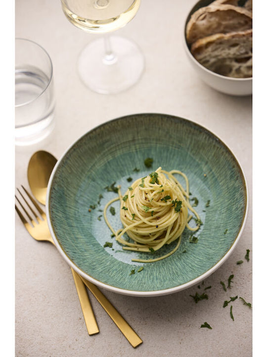 Bitz Plate Pasta Ceramic White with Diameter 20cm