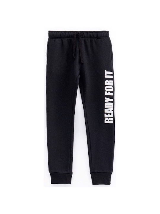 Kids Sweatpants Set Black 2pcs Game On