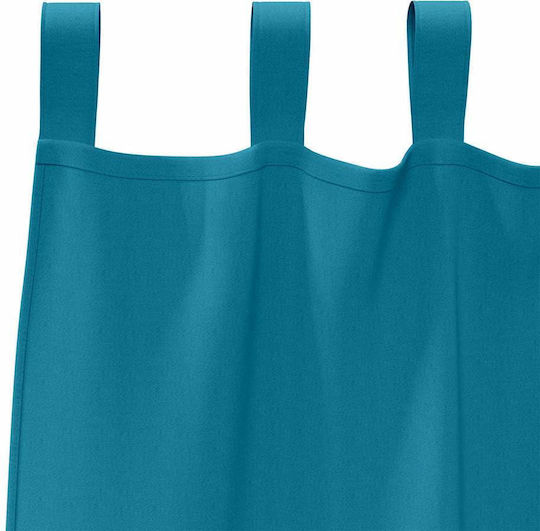 vidaXL Set Perdele Pentru Fereastră Cu Bretele Turcoaz 140x175cm