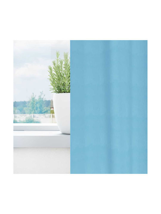 vidaXL Set Perdele Cu Capse Albastre 140x245cm