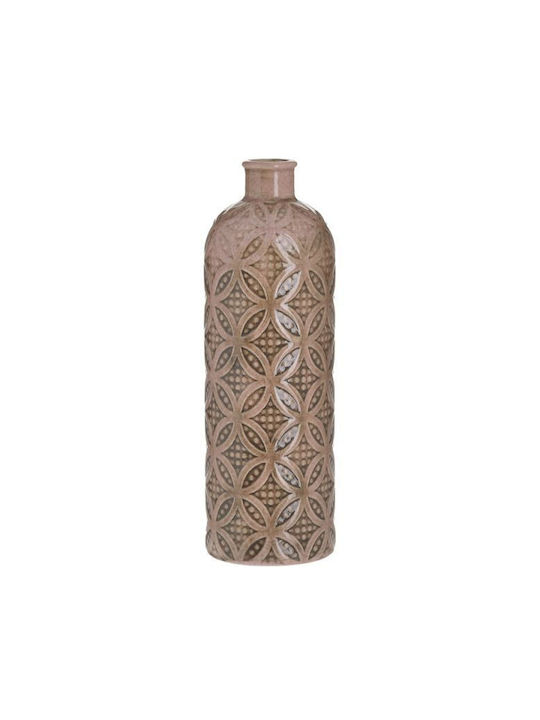 Inart Decorative Vase Brown 10x10x30cm