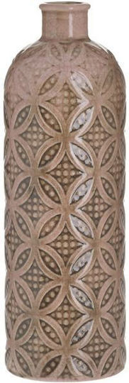 Inart Decorative Vase Brown 10x10x30cm