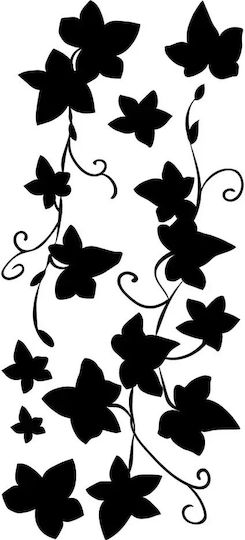 Wandsticker Ivy Silhouette 59182 45x35cm Schwarze Ango Wandsticker Ivy Silhouette 59182 45x35cm Schwarze Ango