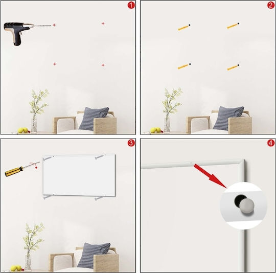 Wiltoc Infrared Heating Panel Wall Ceramic 350W White 62x62cm