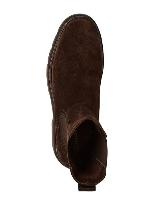 Leather Women's Ankle Boots Brown