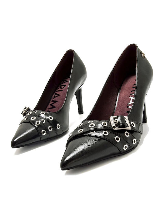 Black High Heels with Strap