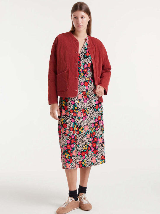 Midi Shirt Dress Dress Multicolor