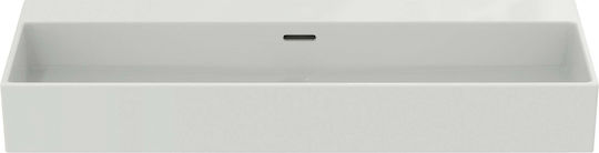 Ideal Standard Extra Επικαθήμενος Νιπτήρας Πορσελάνης 100x45x15cm Λευκό Γυαλιστερό Ideal Standard Extra Επικαθήμενος Νιπτήρας Πορσελάνης 100x45x15cm Λευκό Γυαλιστερό