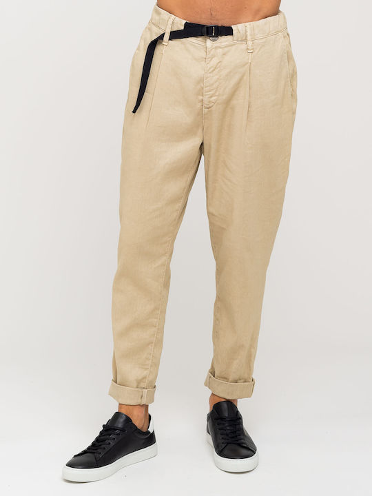 Culton Παντελόνι Chino σε Tapered Γραμμή Μπεζ