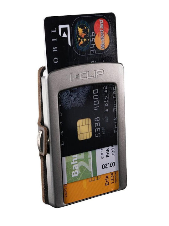 Σετ Δερμάτινο Ανδρικό Πορτοφόλι με RFID Λευκό