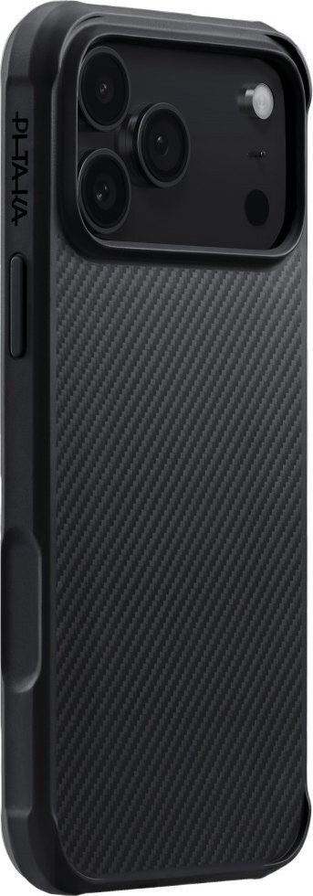 PITAKA Aramid ProGuard iPhone17ProMax用 Pitaka Back Cover Aramid Fiber / Plastic 2mm Negru (iPhone 17 Pro