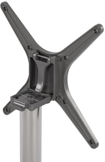 HomeMarkt Folding Table Stand made of Aluminum with Regulator Chrome 69x69x73cm