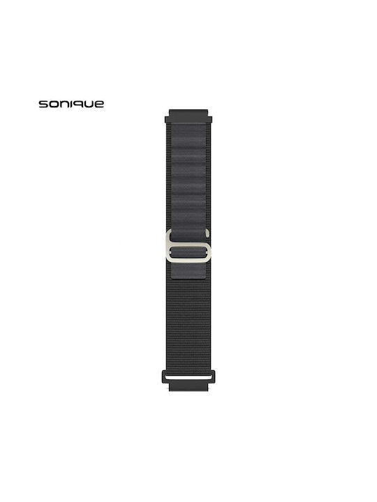 Λουράκι Nylon Alpine Loop Band Sonique 22mm Samsung Huawei Amazfit Xiaomi Honor Σκούρο Γκρι Λουράκι Nylon Alpine Loop Band Sonique 22mm Samsung Huawei Amazfit Xiaomi Honor Σκούρο Γκρι