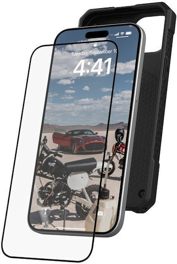 UAG Tempered Glass Μαύρο (iPhone 15 Plus)