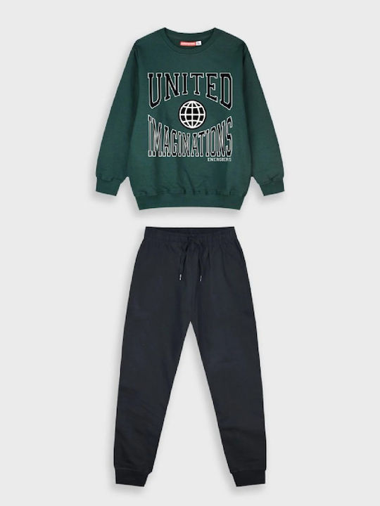 Kids Sweatpants Set Green 2pcs