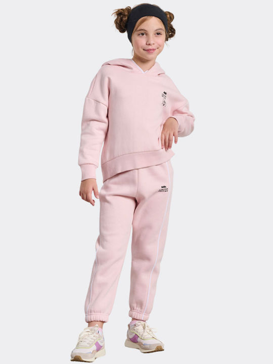 Kids Sweatpants Set Pink 2pcs