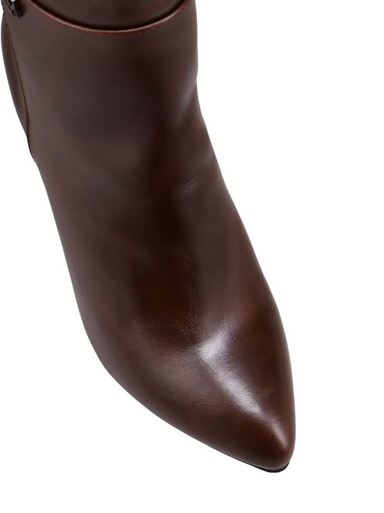 Krystal Damenstiefel mit hohem Absatz Braun