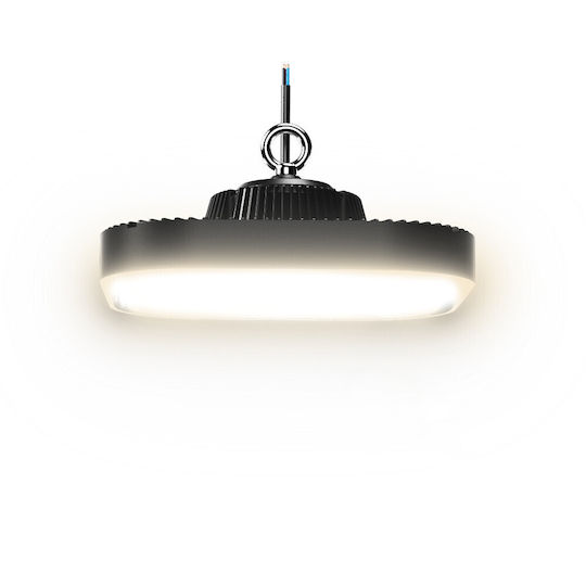 Fos me Commercial Bell Light 100W Cool White 13000 Lumen with Built-in LED Black Ø28xHeight27cm