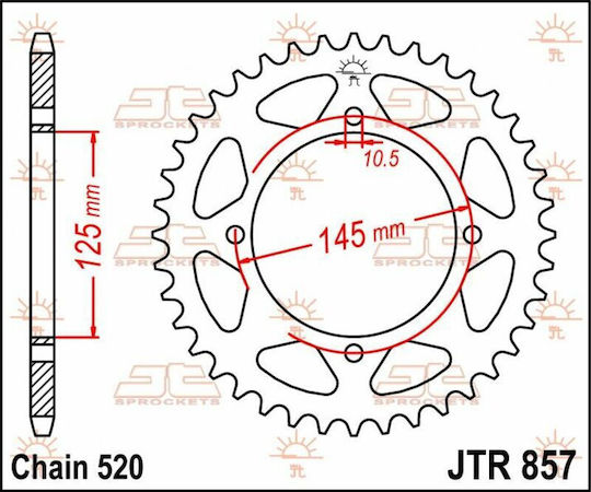 JT Sprockets Hinteres Ritzel für Yamaha XT 600