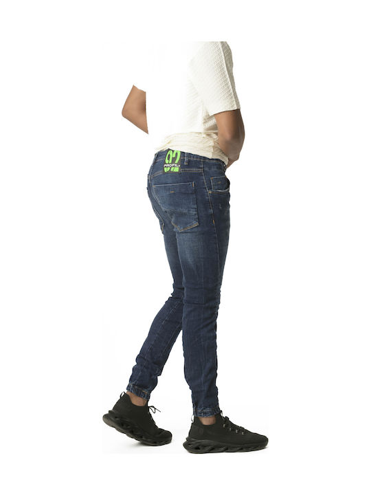 Ανδρικό Παντελόνι Τζιν Cargo Middle Blue