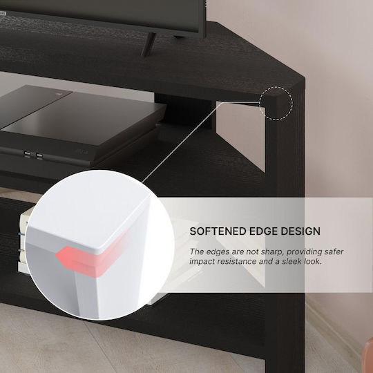 Stand TV Thales Negru Lemn M110xA36xÎ45cm