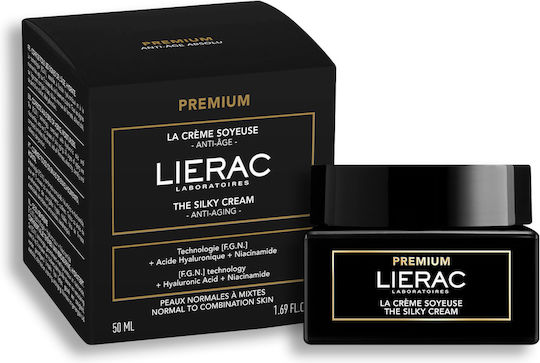 Lierac Premium La Creme Light 24ωρη Αντιγηραντική & Συσφικτική Κρέμα Προσώπου με Υαλουρονικό Οξύ 50ml